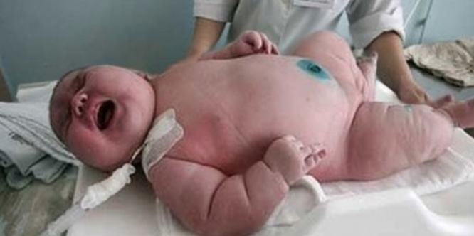 Аварга том хүүхэд төржээ